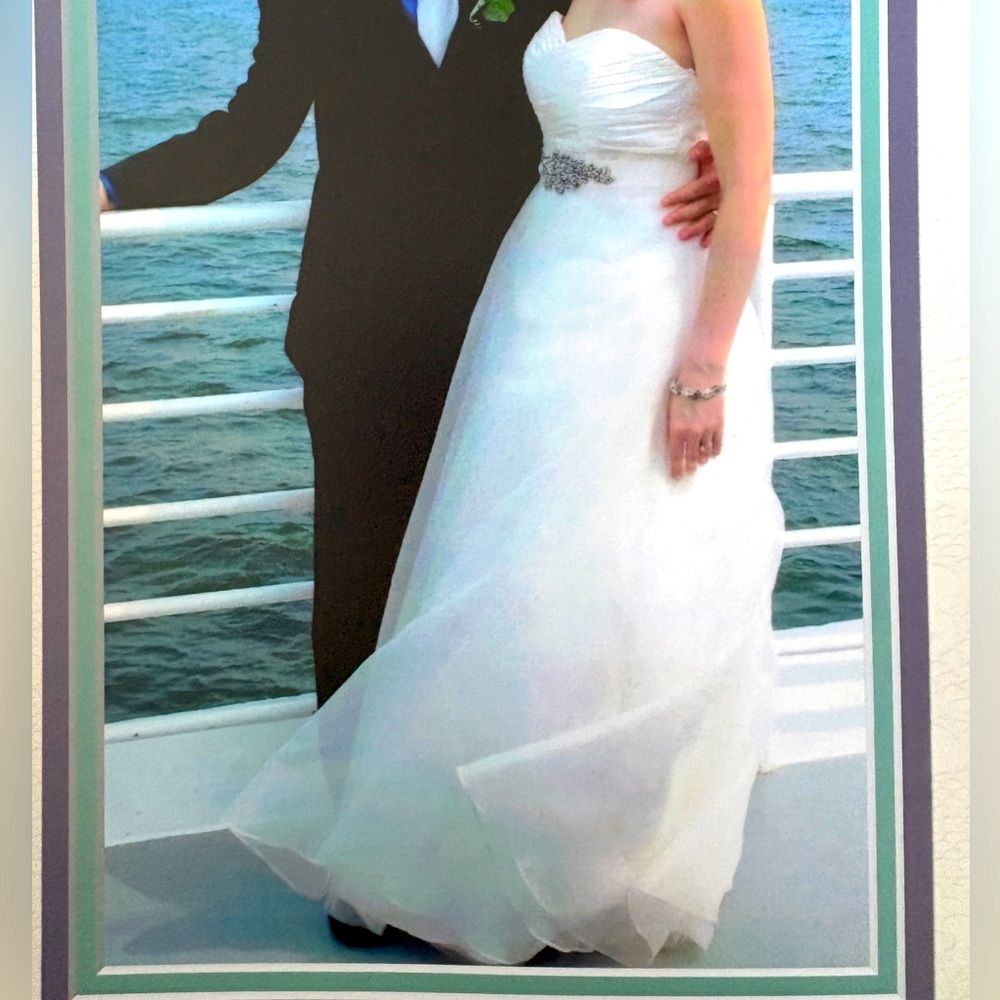 David’s Bridal Convertible Ivory Wedding Gown